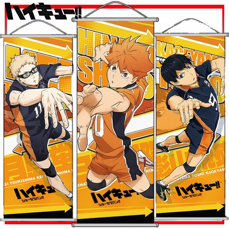 Anime Merchandise Haikyuu - Haikyuu!! Wall Scroll Kartun Tobio Kageyama