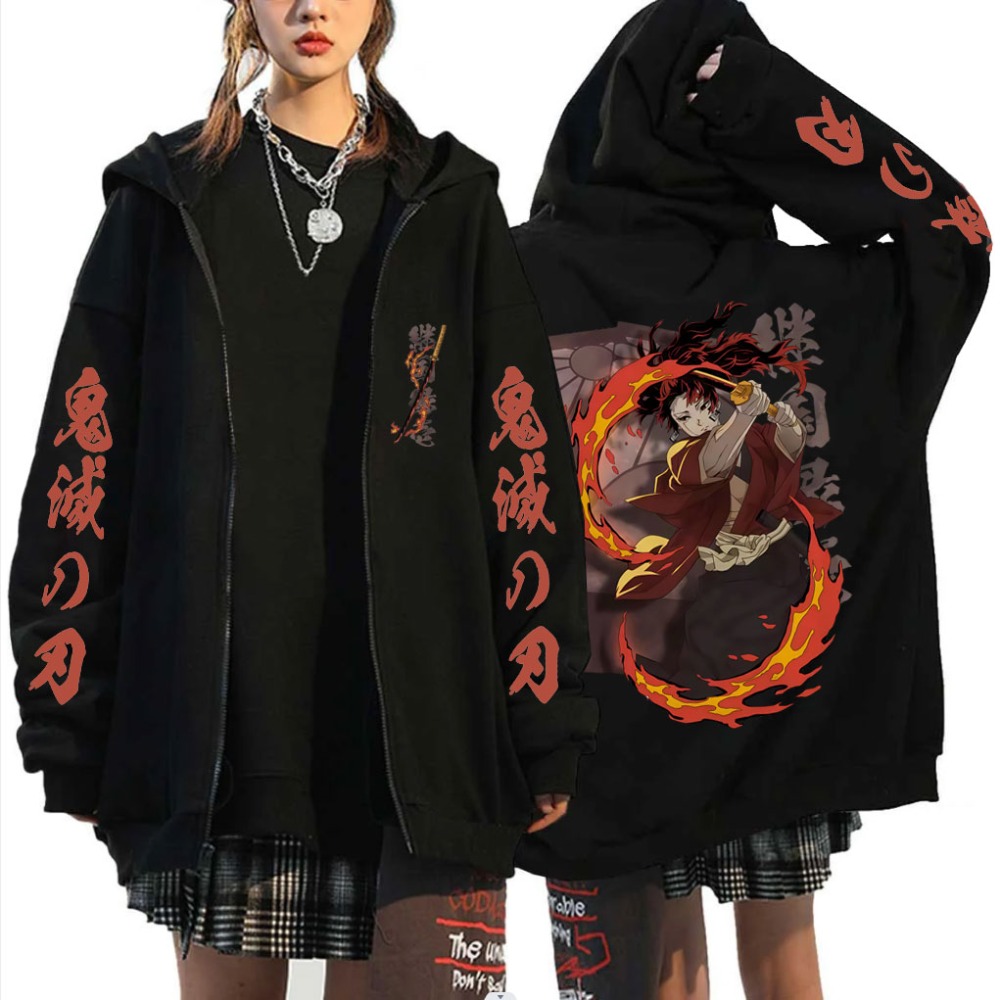 Anime Merchandise Store In Japan - Hoodie Resleting Merchandise Demon Slayer Tsugikuni