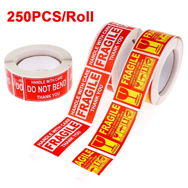 Sticker Sheet Set - 250 Buah Stiker Rapuh dengan Hati-hati