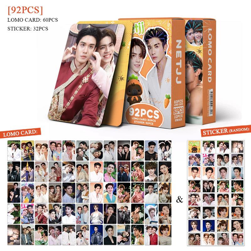 92Pcs/Set NetJJ Kartu Lomo Akt - Sticker Sheet Set ulasan dan harga