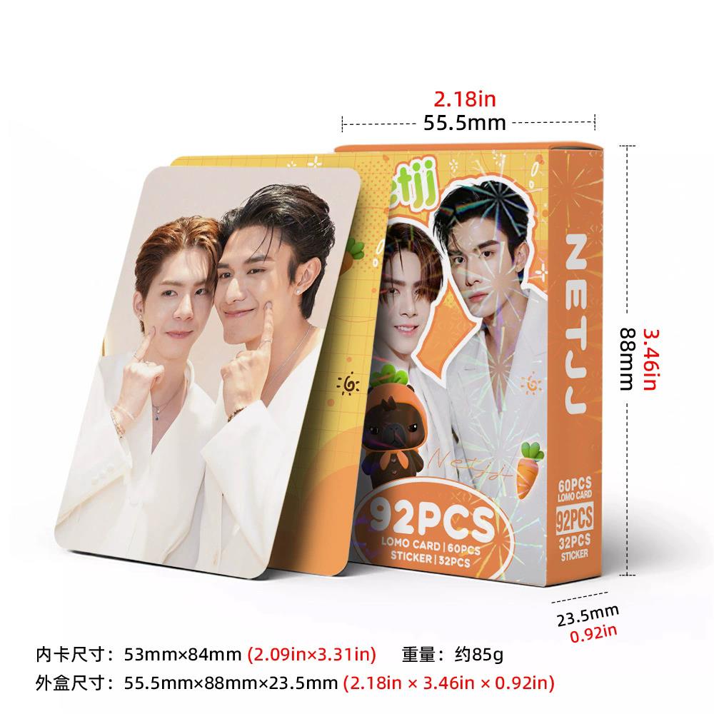92Pcs/Set NetJJ Kartu Lomo Akt - Sticker Sheet Set ulasan dan harga