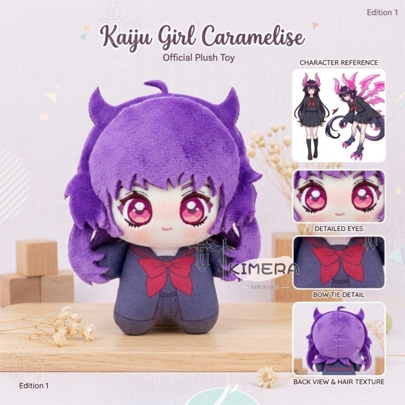 Boneka Plush Kaiju Girl Carame - Anime Merchandise Women ulasan dan harga