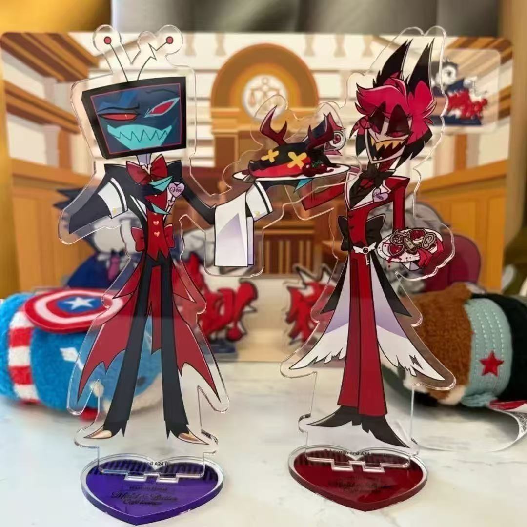 2pcs Aksesoris Anime Hazbin, F - Acrylic Stand Figure ulasan dan harga