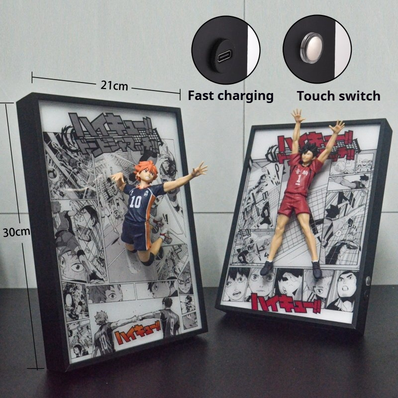 Haikyuu!! Lukisan Cahaya 3D 21 - Anime Merchandise Haikyuu ulasan dan harga