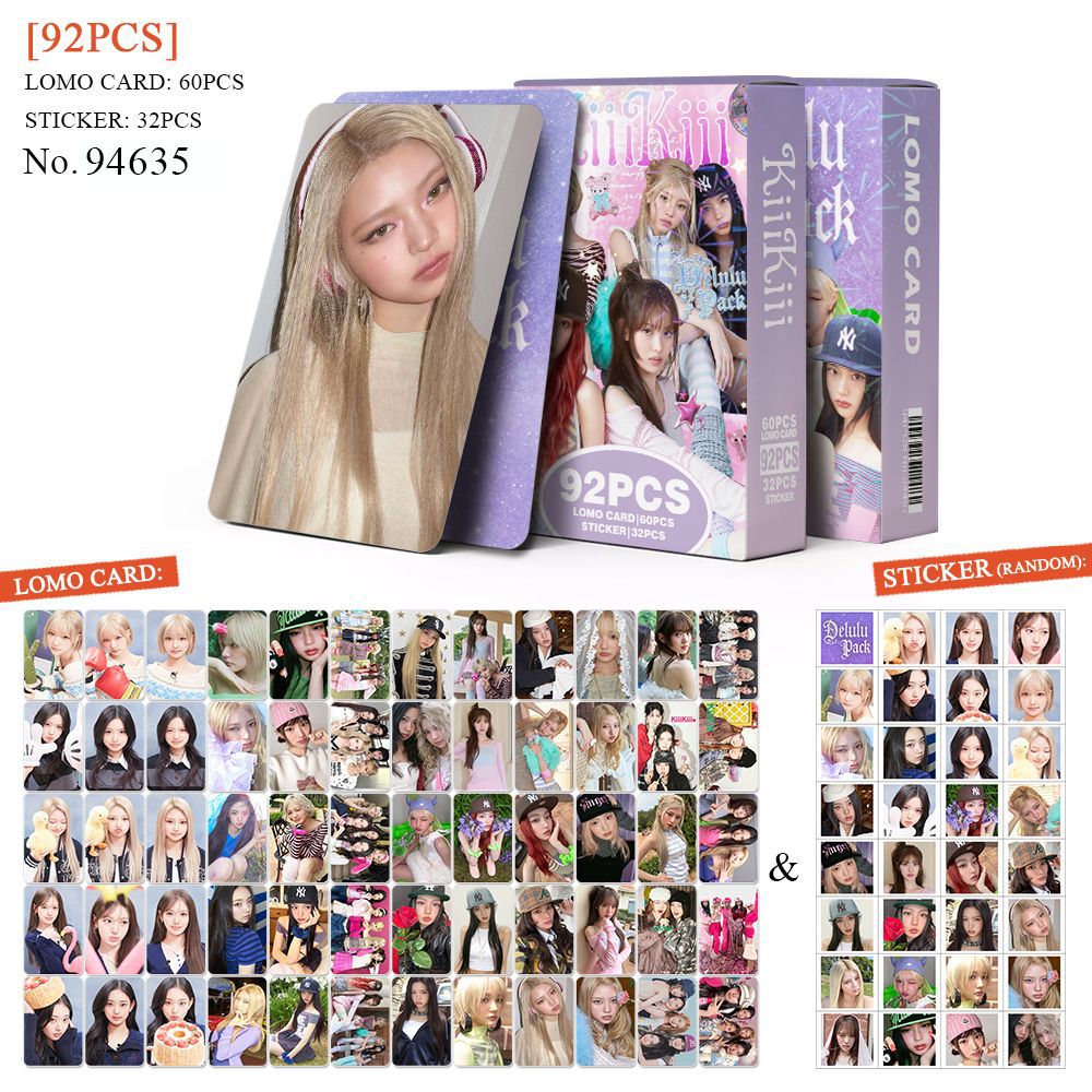 92pcs KiiiKiii Delulu Pack Kar - Sticker Sheet Set ulasan dan harga