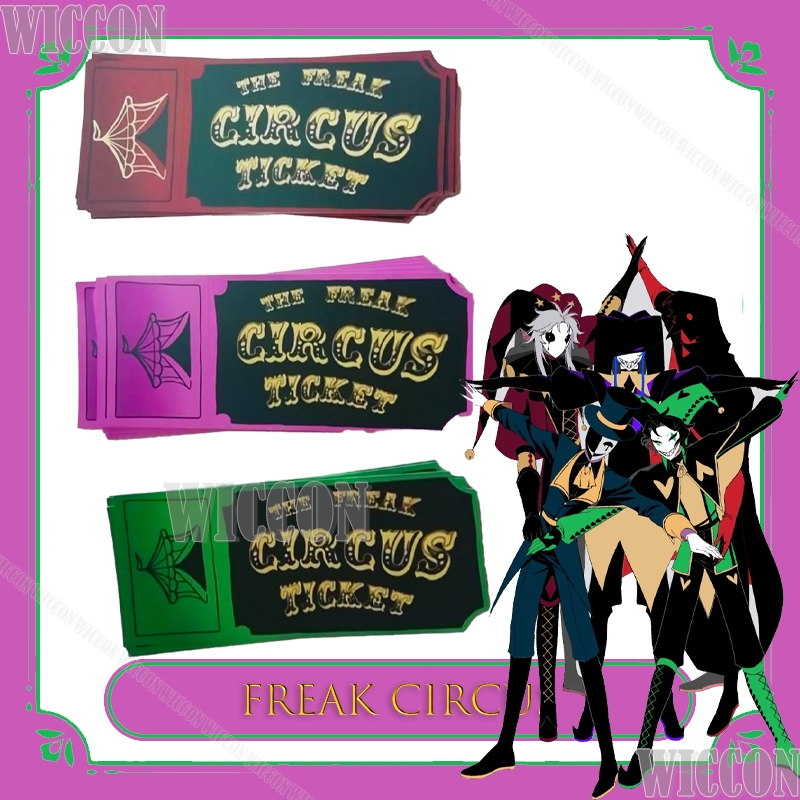 Kartu Tiket Freak Circus Merah - Anime Merchandise Women ulasan dan harga