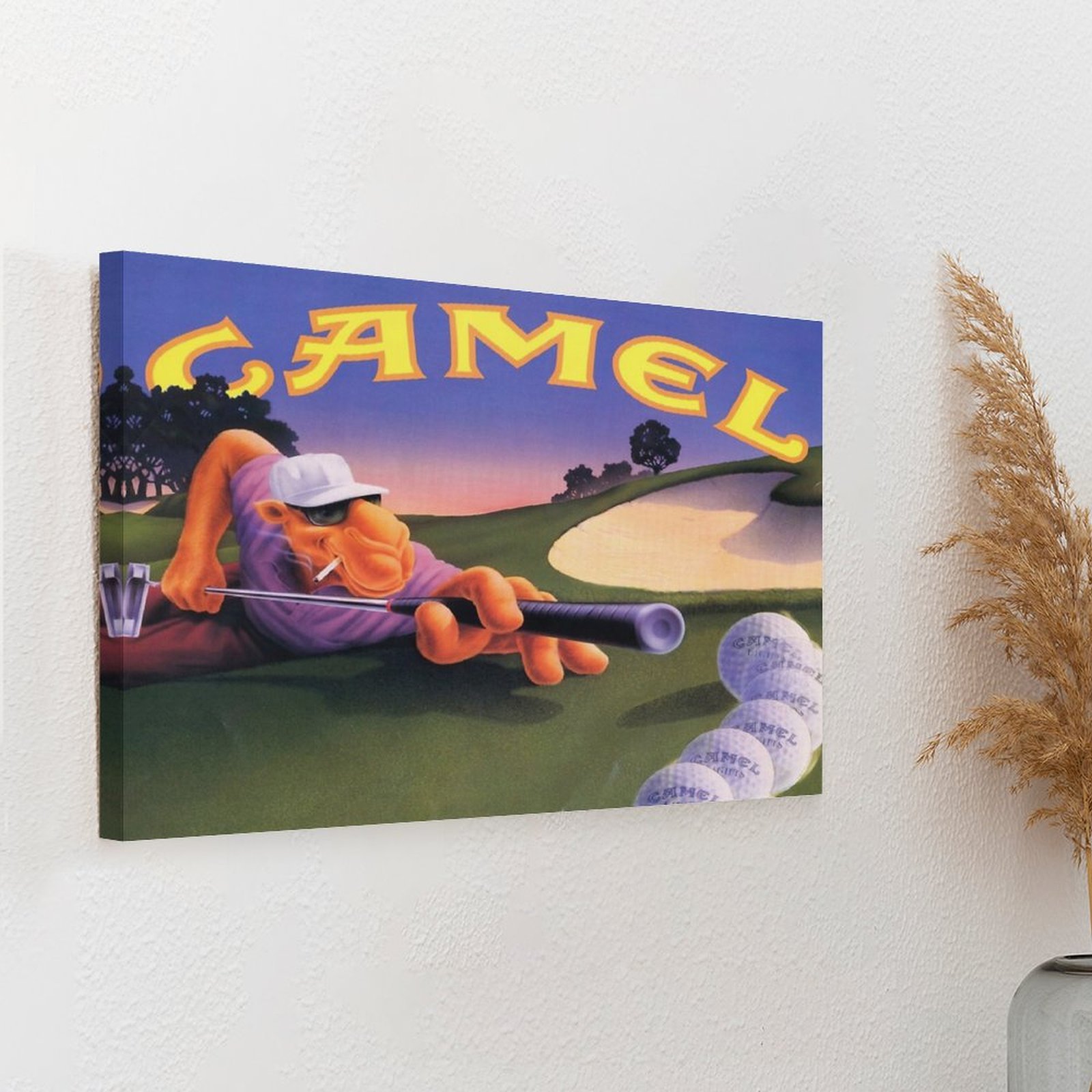 Vintage Joe Camel Roulette Ikl - Art Print Framed ulasan dan harga