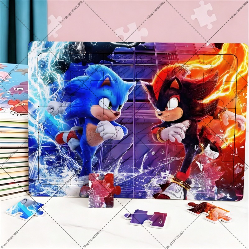 Sonics 30 Buah Puzzle Jigsaw K - Anime Merchandise Women ulasan dan harga