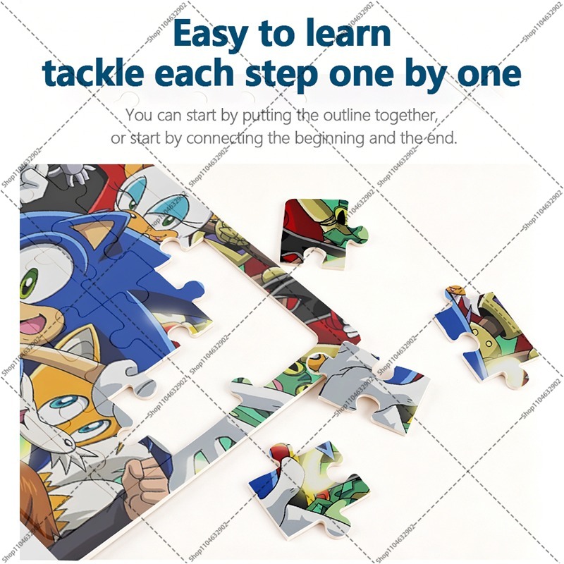 Sonics 30 Buah Puzzle Jigsaw K - Anime Merchandise Women ulasan dan harga