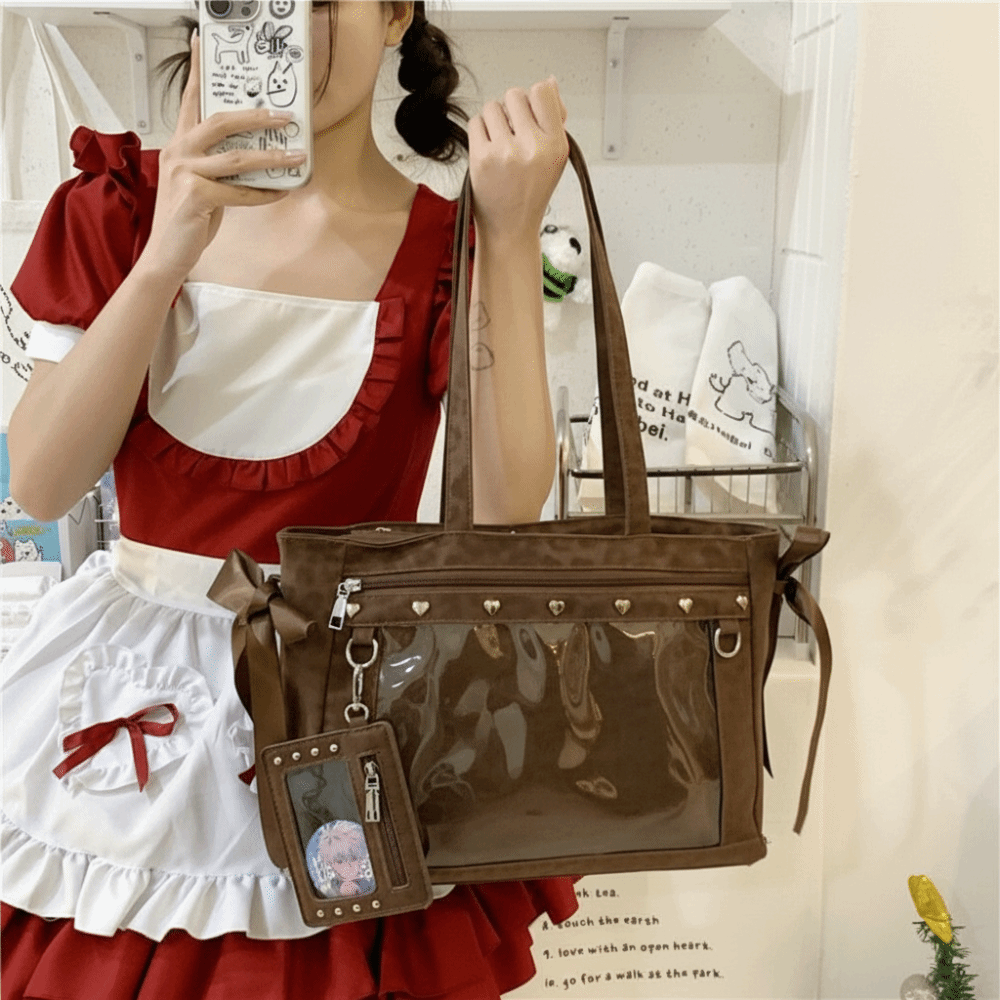Tas Selempang Transparan PVC H - Anime Merchandise Women ulasan dan harga