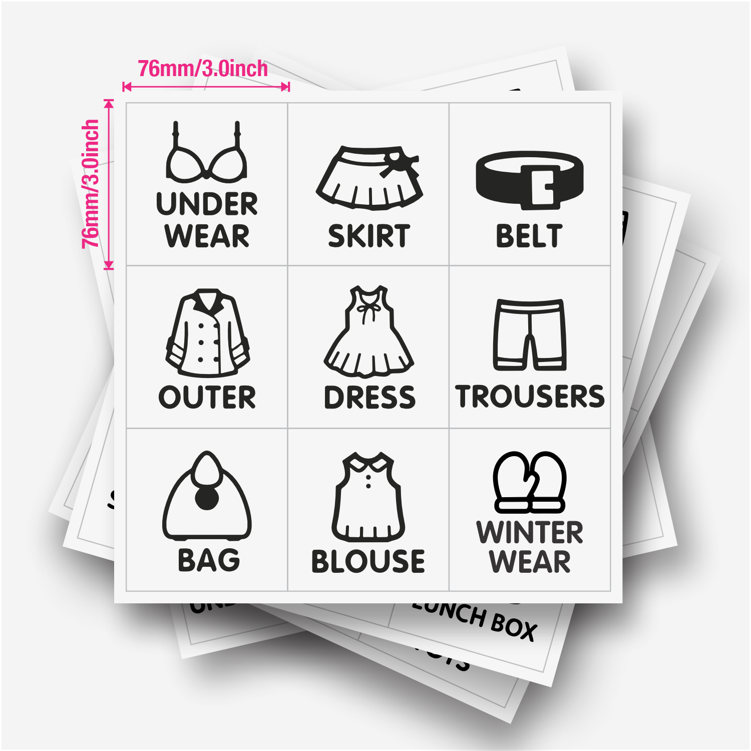 9 Buah/Lembar, Label Organizer - Sticker Sheet Set ulasan dan harga