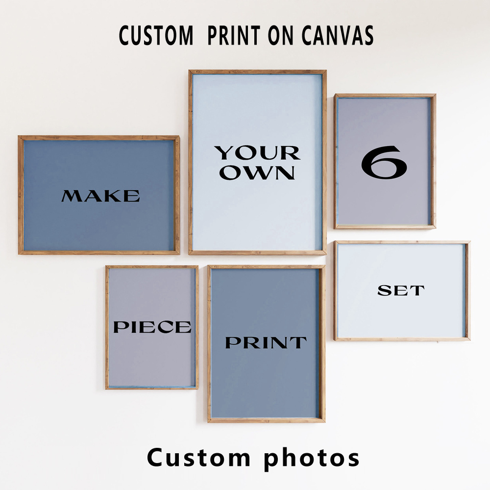 6pcs/set Cetakan Kanvas Kustom - Art Print Framed ulasan dan harga